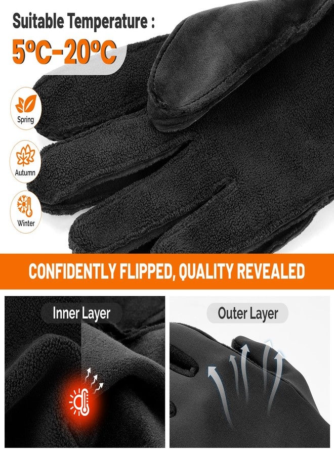 AOPREL Winter Gloves Men Women Windproof Touchscreen Gloves with Liner Thermal,Running Gloves for Cycling Driving Daily Work - Image 3